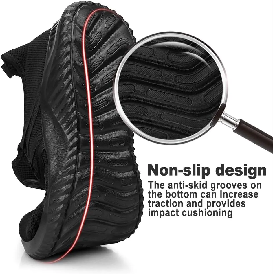 Feethit Mens Slip On Running Shoes Breathable Lightweight Comfortable Fashion Non Slip Sneakers for Men