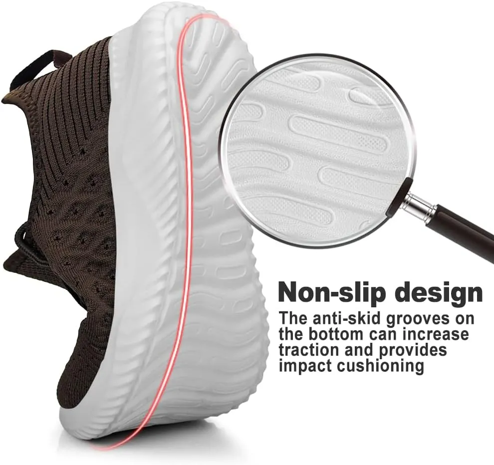 Feethit Mens Slip On Walking Shoes Lightweight Breathable Non Slip Running Shoes Comfortable Fashion Sneakers for Men