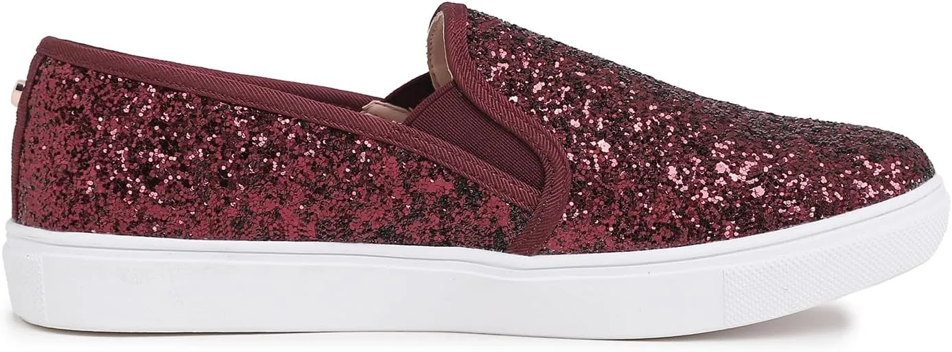 FEVERSOLE Women's Fashion Slip-On Sneaker Casual Flat Loafers