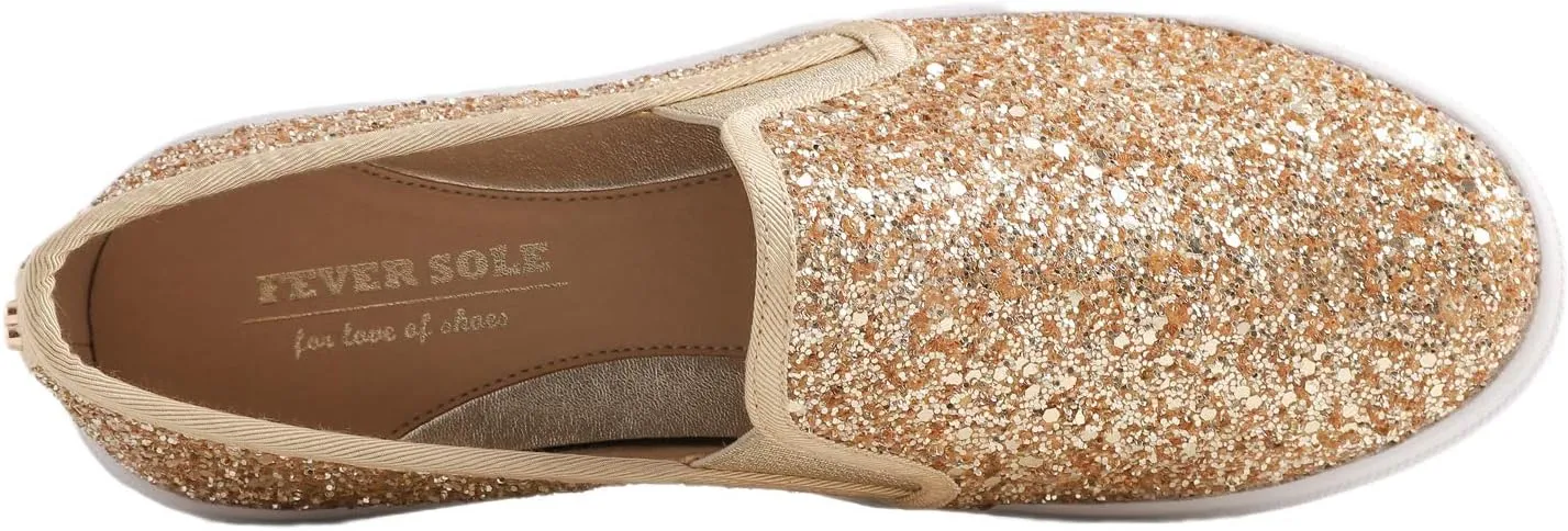 FEVERSOLE Women's Fashion Slip-On Sneaker Casual Flat Loafers