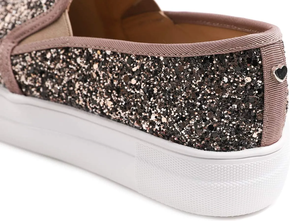 FEVERSOLE Women's Fashion Slip On Sneaker Casual Platform Loafers