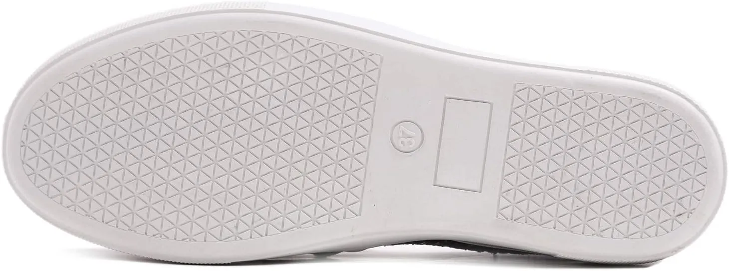 FEVERSOLE Women's Fashion Slip On Sneaker Casual Platform Loafers