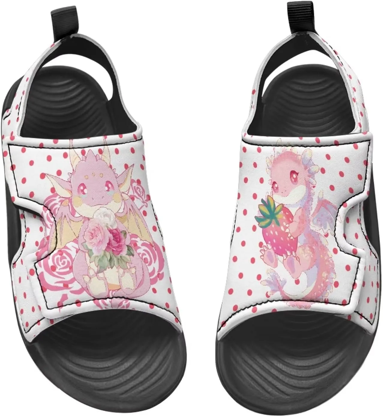 Girls Ladybug Sandals Kids Toddler Summer Hiking Water Shoes Open Toe Athletic Outdoor Sport Sandals