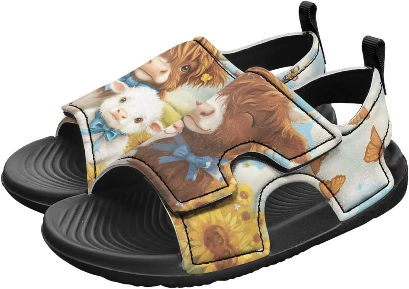 Girls Pink Axolotl Sandals Fashion Mushroom Pool Water Shoes Open Toe Outdoor Summer Hiking Athletic Sandals for Toddler Kids