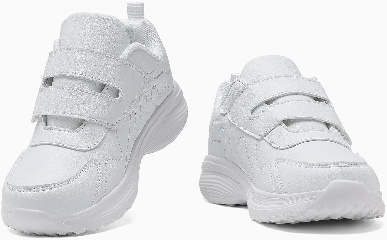 Girls Sneakers Boys Shoes Lightweight Fashion Dual Hook and Loops Kids Running Shoes