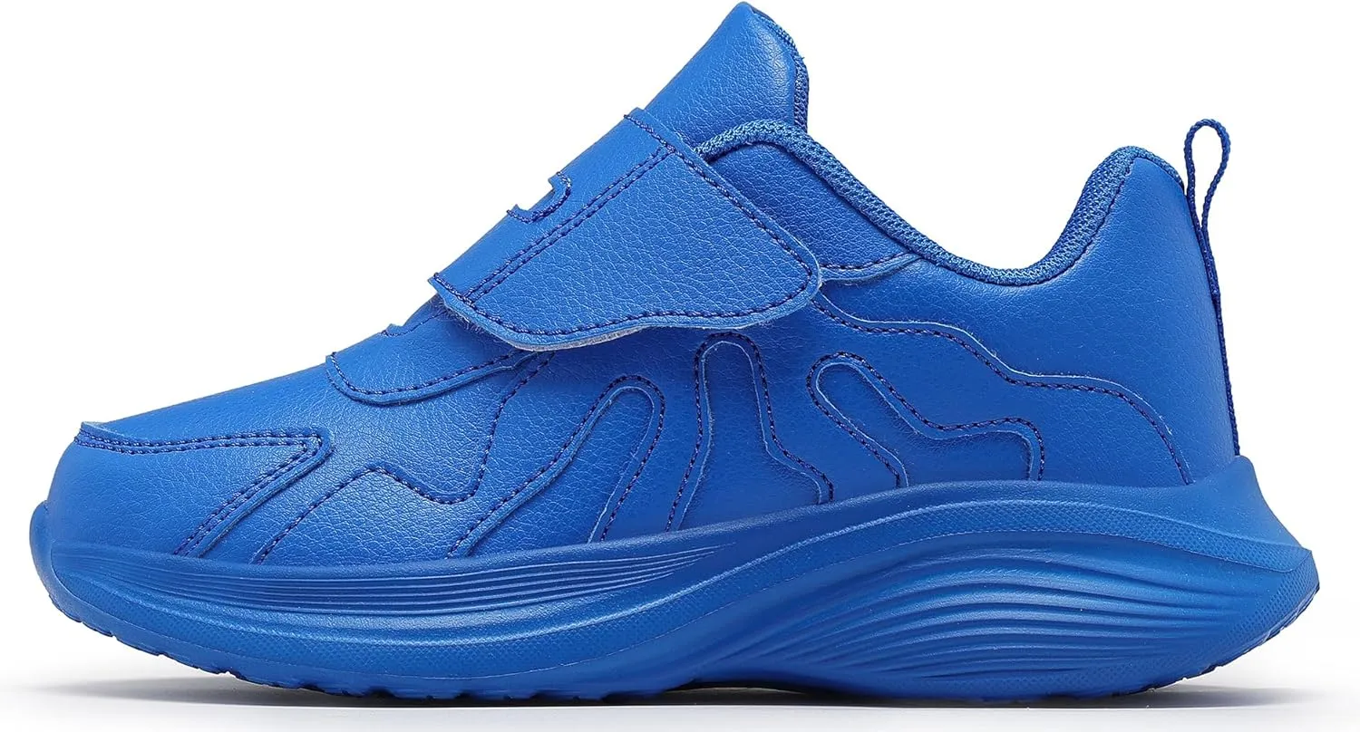 Girls Sneakers Boys Shoes Lightweight Fashion Dual Hook and Loops Kids Running Shoes