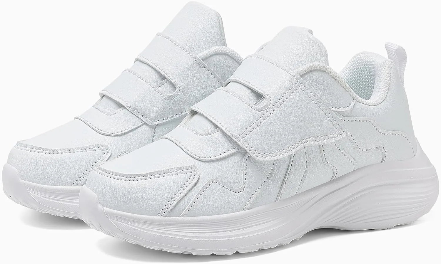 Girls Sneakers Boys Shoes Lightweight Fashion Dual Hook and Loops Kids Running Shoes