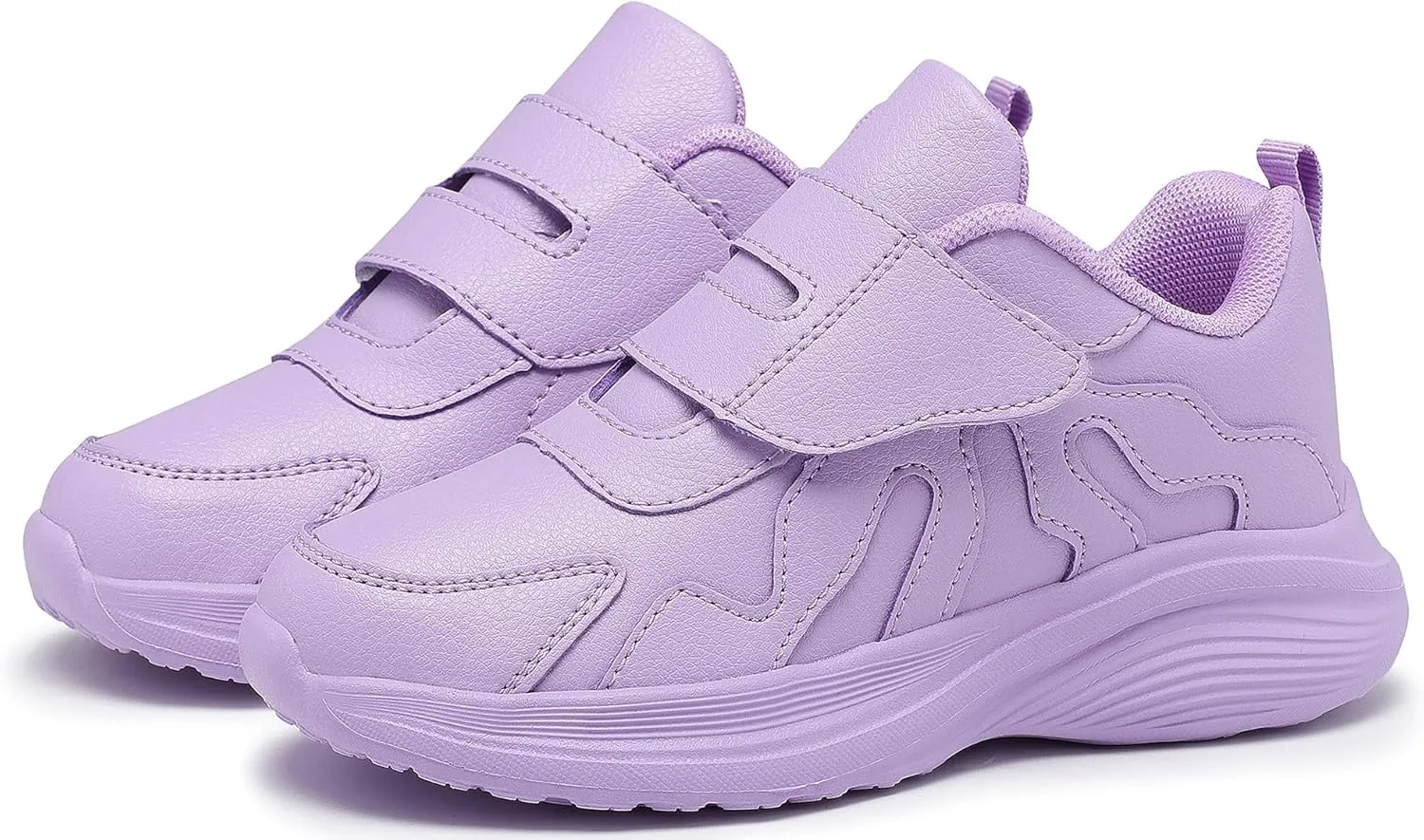 Girls Sneakers Boys Shoes Lightweight Fashion Dual Hook and Loops Kids Running Shoes