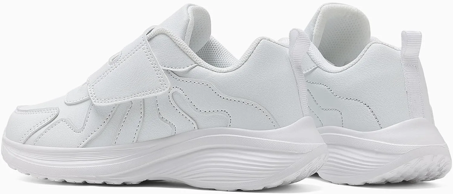 Girls Sneakers Boys Shoes Lightweight Fashion Dual Hook and Loops Kids Running Shoes