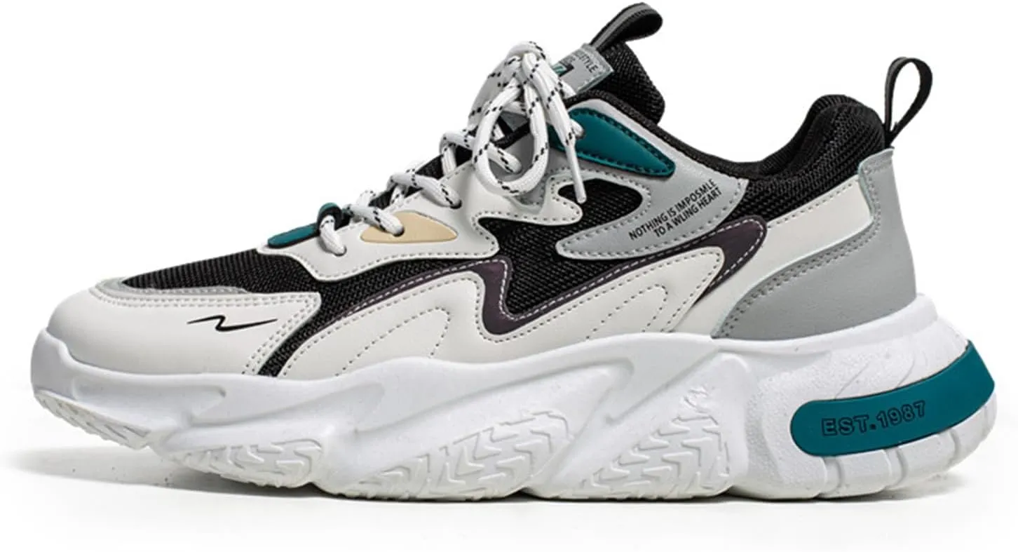 GSIGUL Men's Road Running Shoes Tennis Walking Shoes Cushioning Mens Sneaker Athletic Casual Shoes for Men