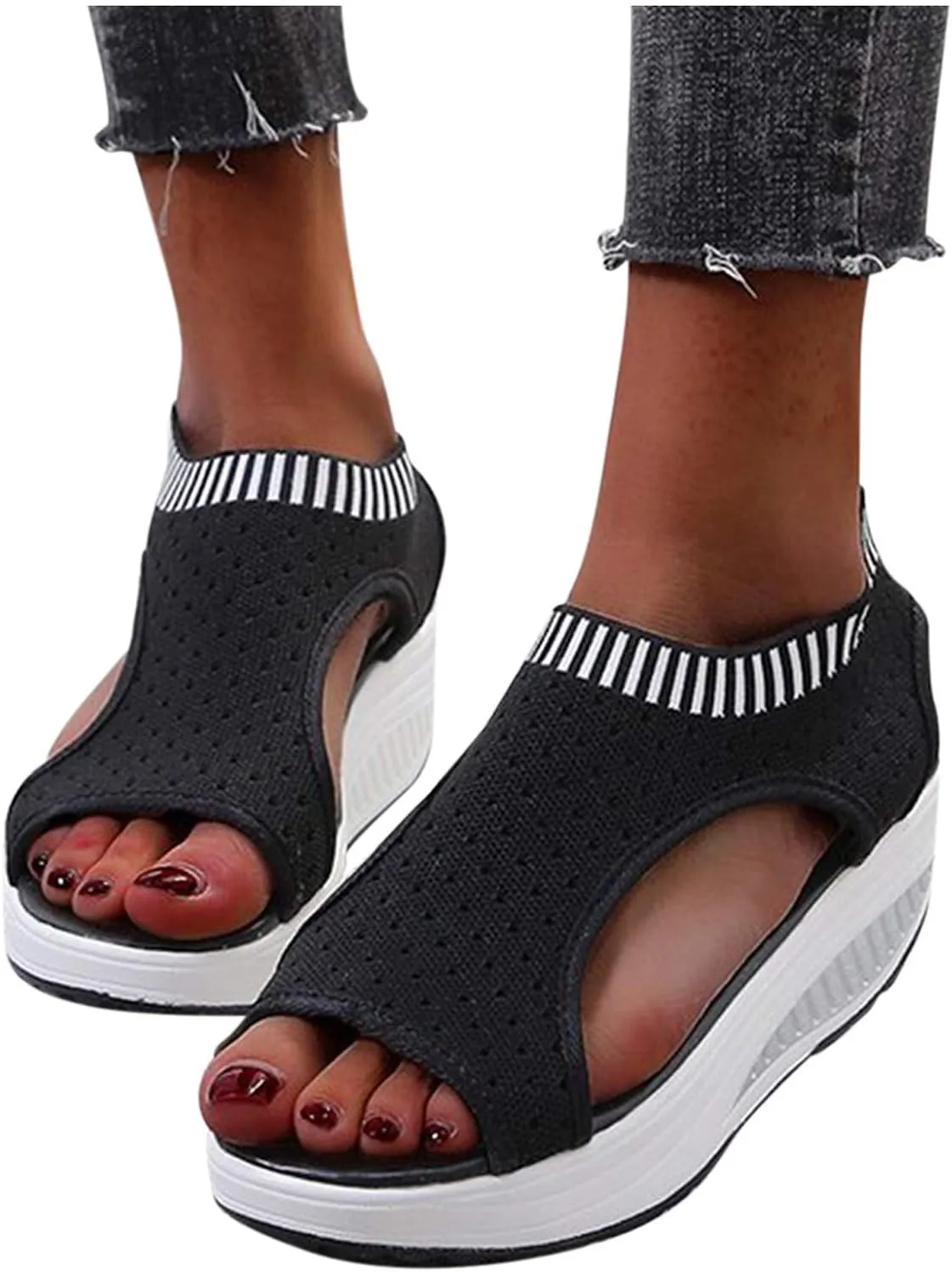 Heeleds Sandals Women Dressy Wide Size Cute Sandal Trendy Strappy Shoes Heeled Gladiator Shoe