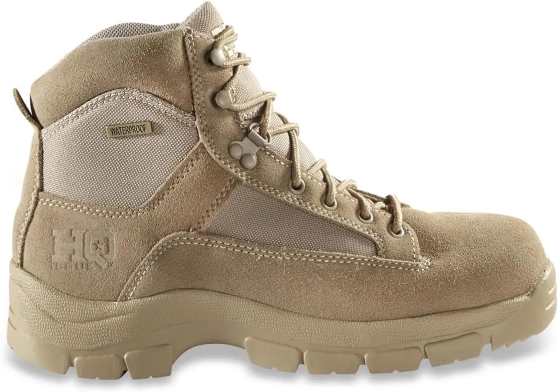 HQ ISSUE Mens 6 Desert Tactical Boots Waterproof Military Combat Hiking Shoes