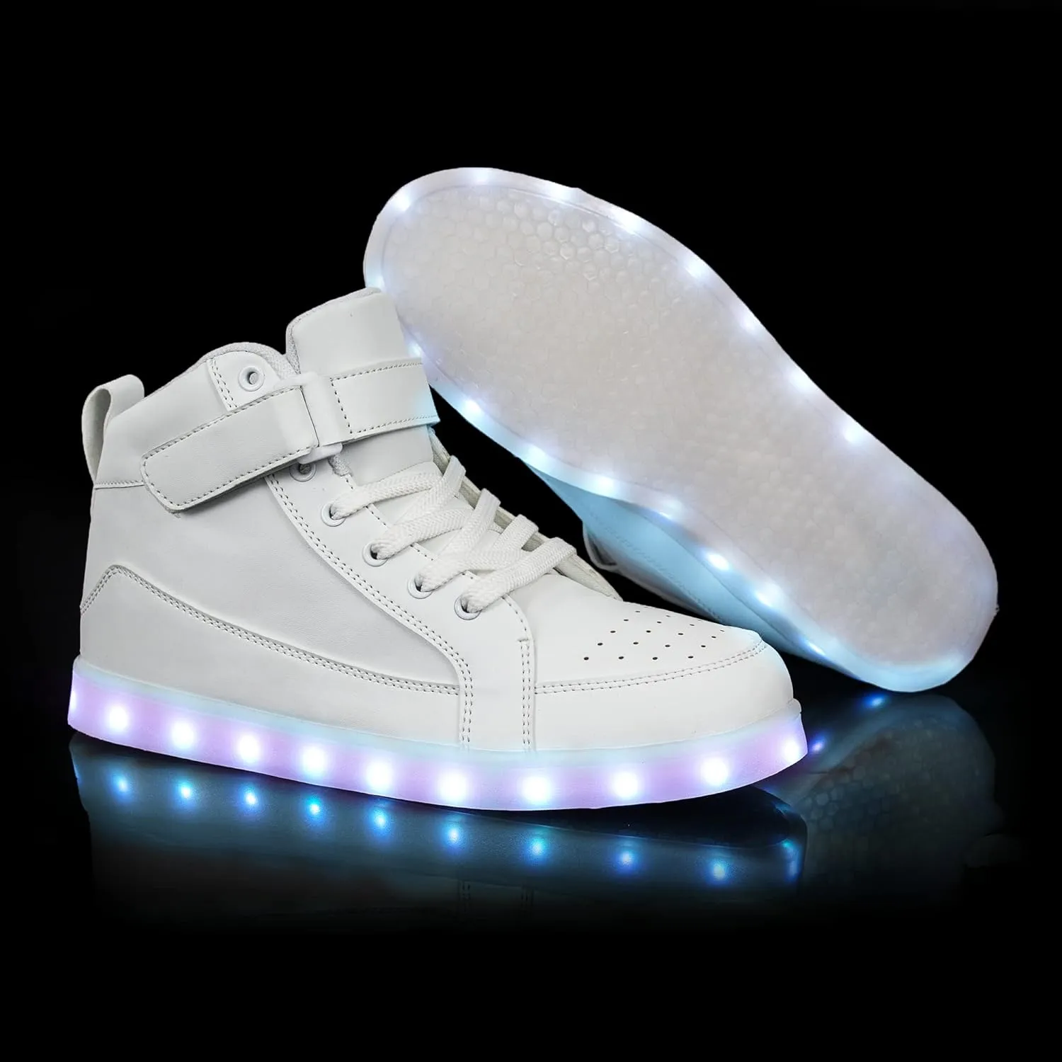 IGxx LED Shoes for Kids Light Up Shoes Boys Girls Fashion High Top LED Lights Sneakers Kids Glowing