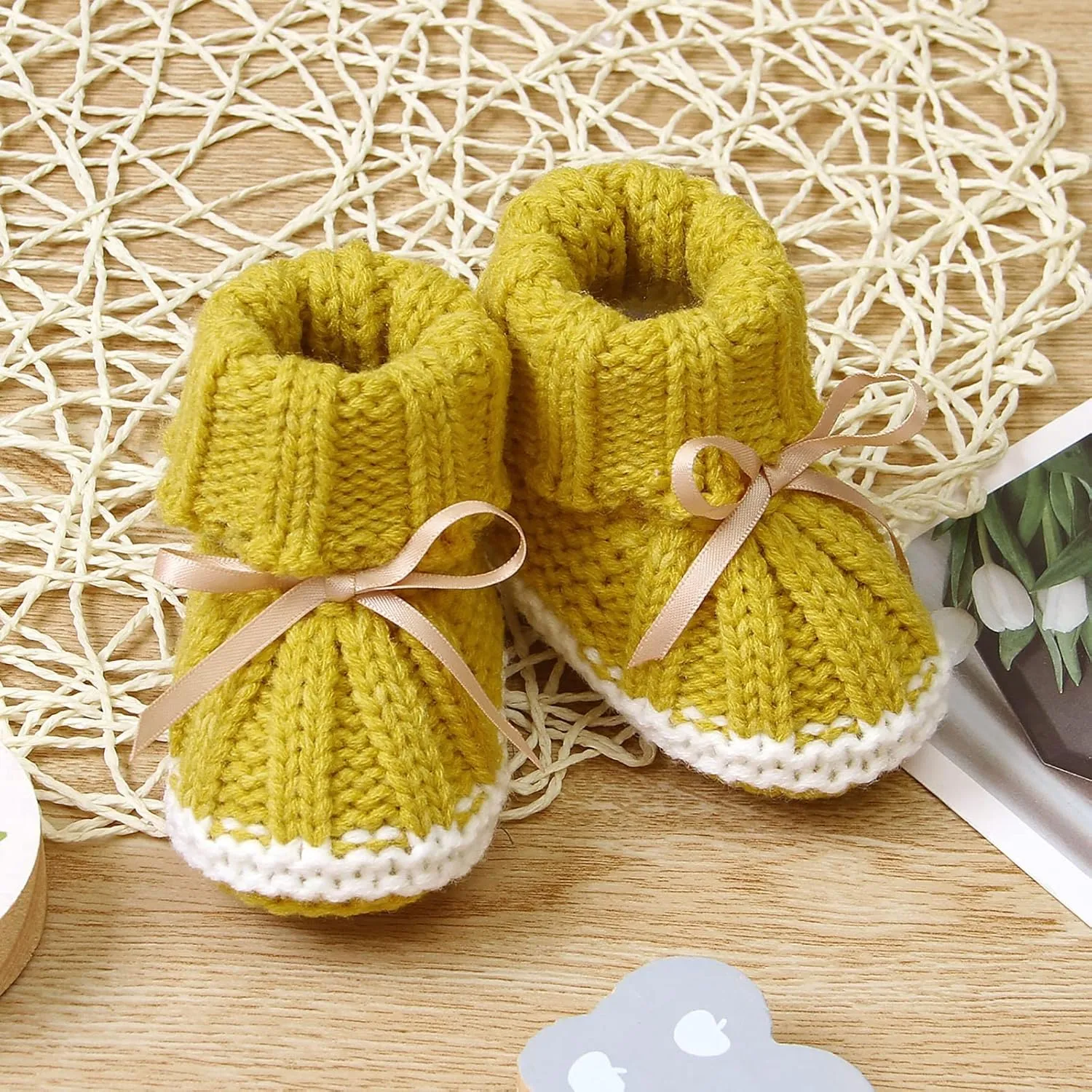 Infant Baby Girls Boys Booties Warm Baby Socks Shoes Newborn Crib Shoes Baby Footwear Crib Light