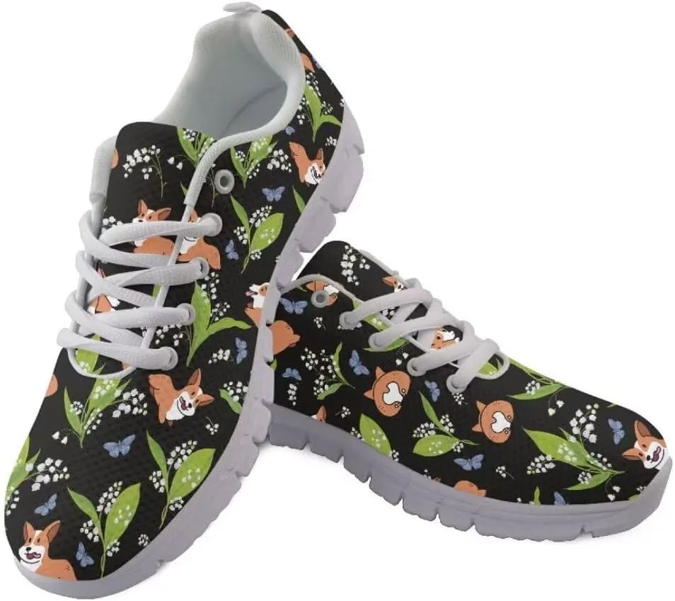 Jeiento Unisex Outdoor Running Shoes - White With Multicolor - Women, Men, Teenager - Non Slip, Breathable, Flexible - Running, Workouts - Casual, Spring, Summer, Fall