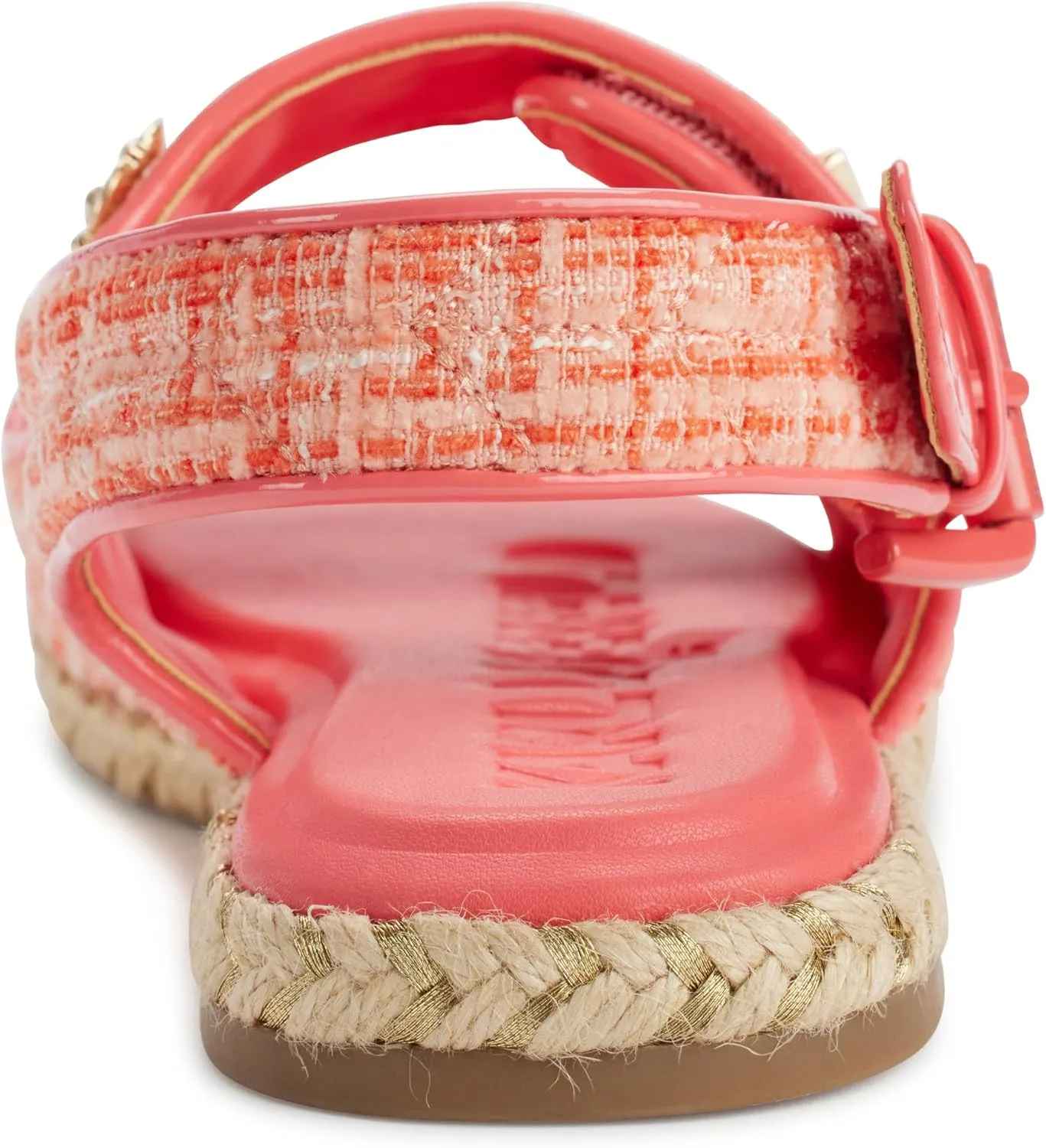 Karl Lagerfeld Paris Women's Cushioned Insole Everyday Charlay-Ankle Strappy Sandal Flat