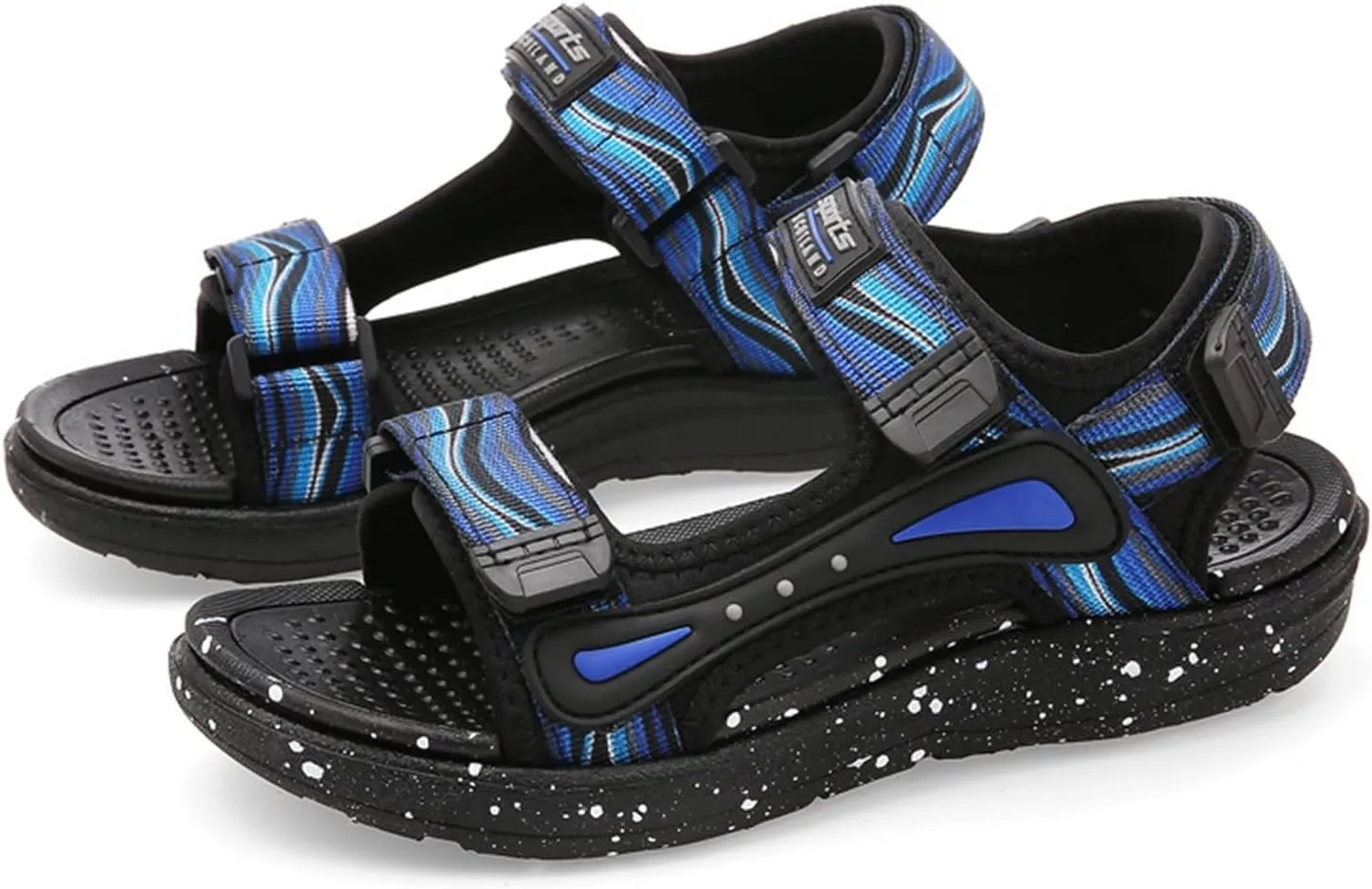 Kids Boys Summer Sports Sandals Outdoor Hiking Beach Open Toe Lightweight Breathable Non Slip Casual Walking Shoes