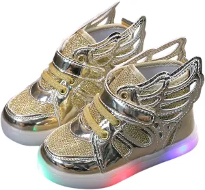 Kids LED Light Up Shoes USB Rechargeable Unisex Boys Girls LED Sneakers Cool Flashing Top Sneakers Luminous Shoes
