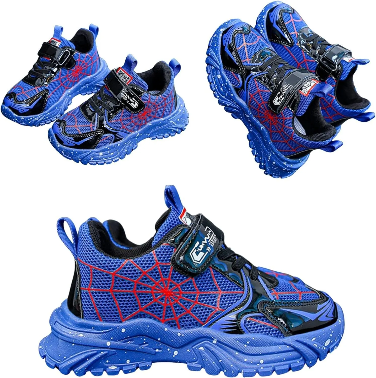 Kids Light Up Shoes Baby Toddler Boys Trainers Luminous Flashing Cartoon Athletic Running Sport Sneaker