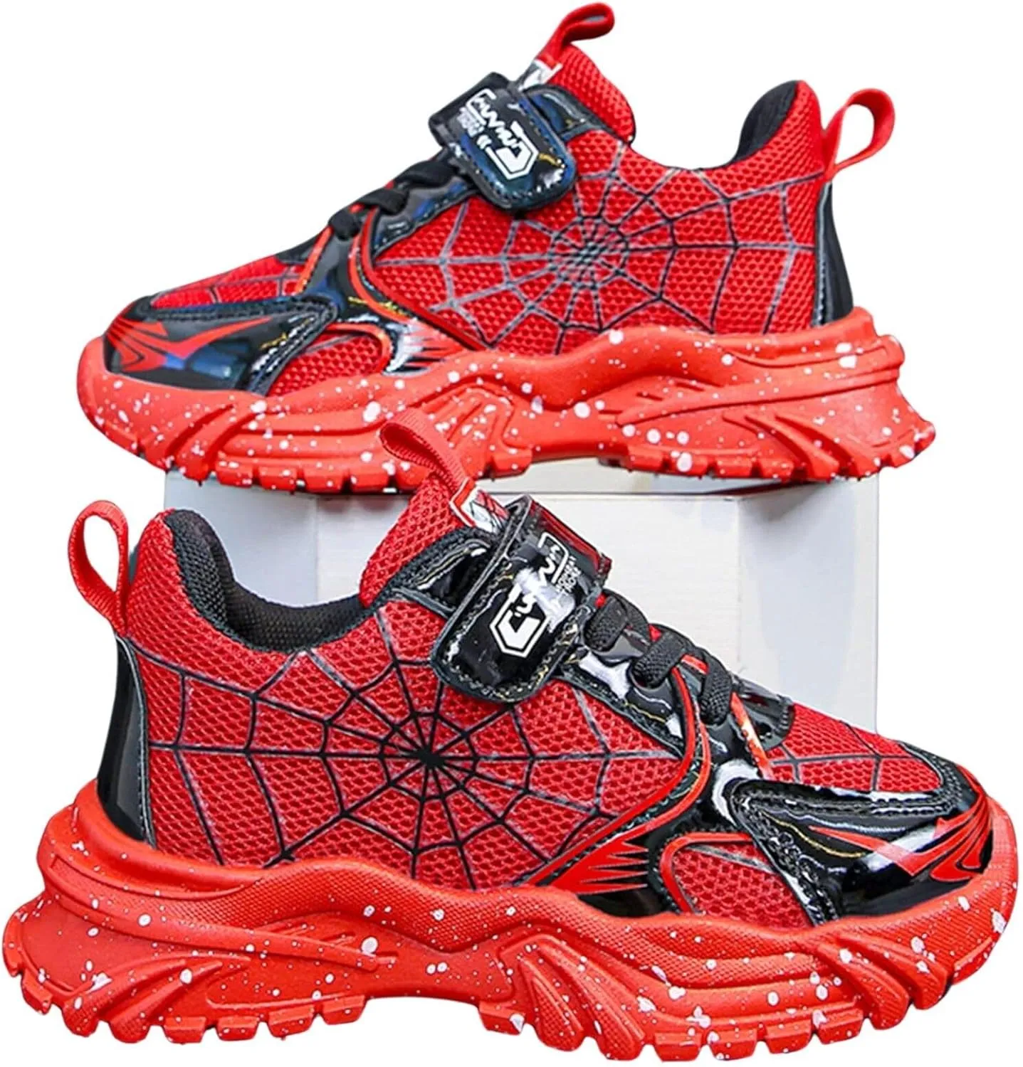 Kids Light Up Shoes Baby Toddler Boys Trainers Luminous Flashing Cartoon Athletic Running Sport Sneaker