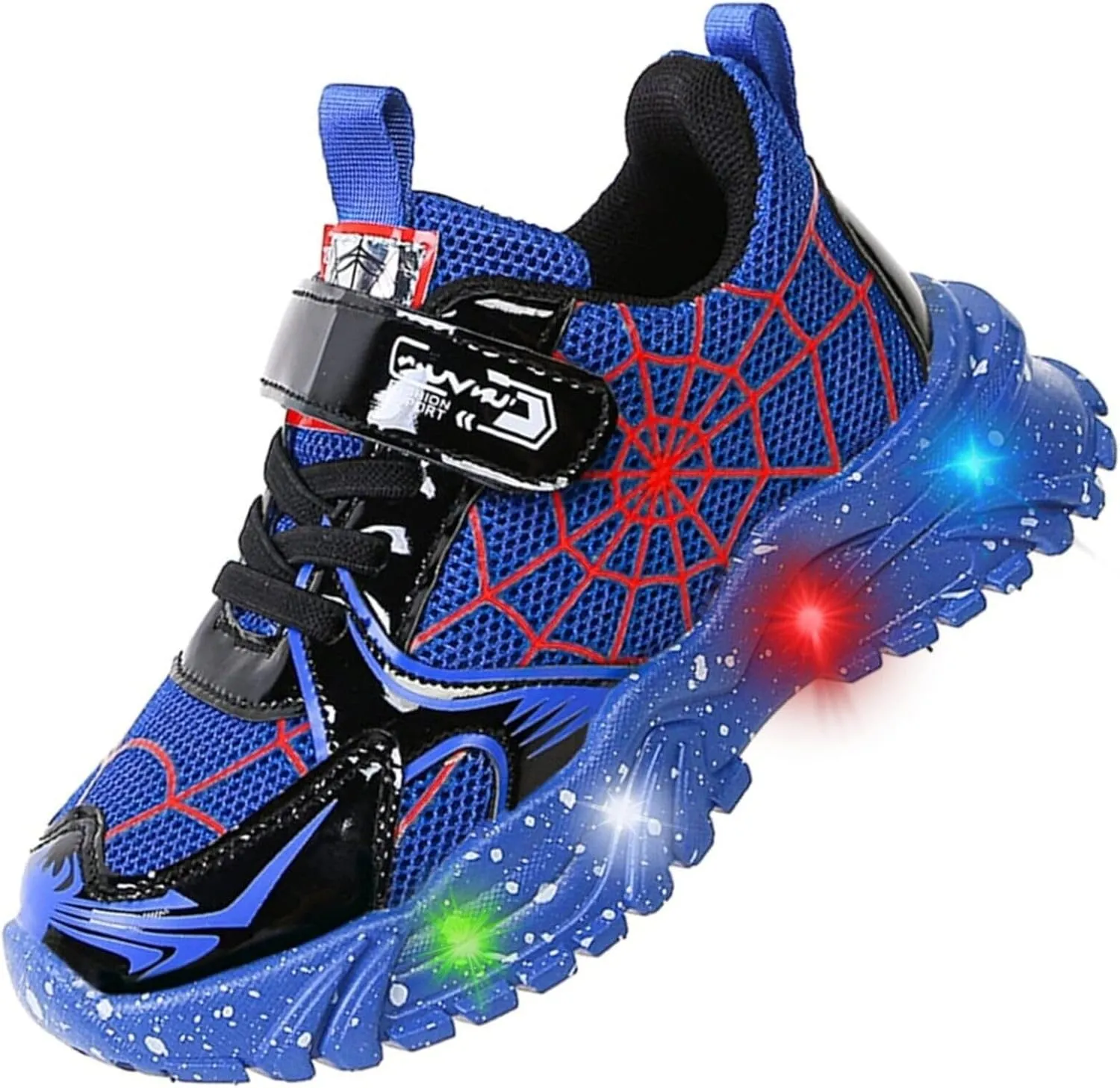 Kids Light Up Shoes Baby Toddler Boys Trainers Luminous Flashing Cartoon Athletic Running Sport Sneaker