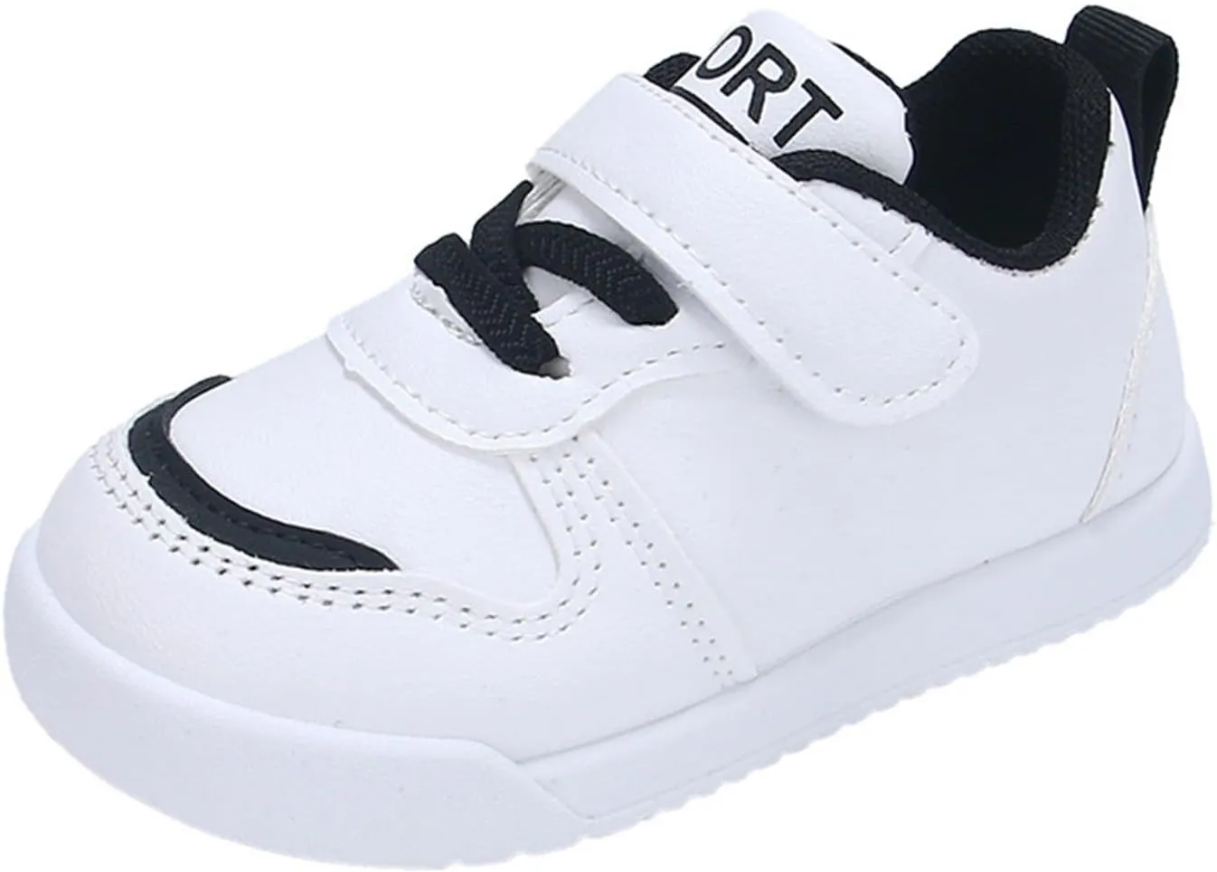 Kids Running Sport Shoes Baby Boys Girls Hook and Loops Ankle Flat Sneaker Light Breathable Comfy Casual Shoes Fashion