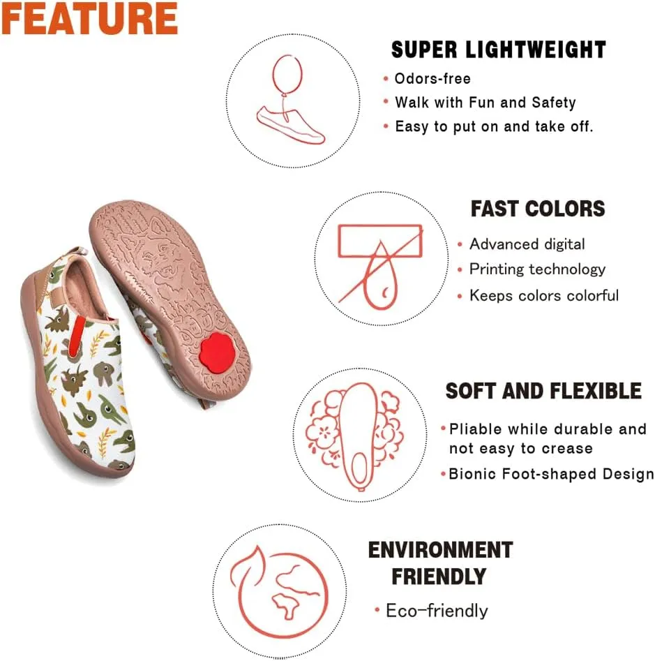 Kids Shoes Slip on Casual Loafers Boys Girls Art Painted Comfortable Fashion Walking Sneakers