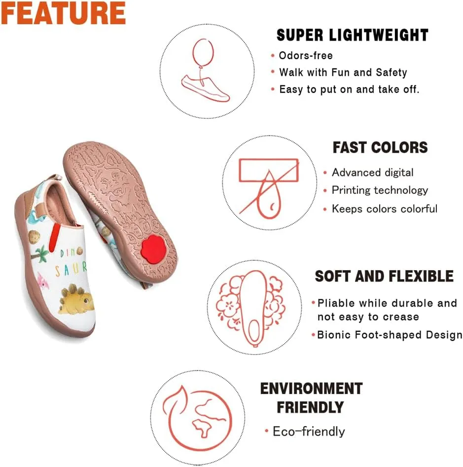 Kids Shoes Slip on Casual Loafers Boys Girls Art Painted Comfortable Fashion Walking Sneakers