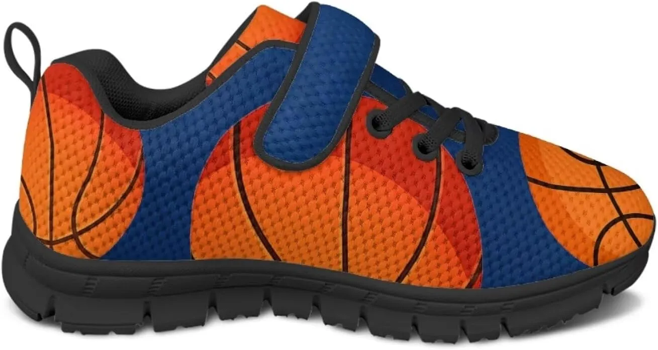 Kids Sneakers Boys Cool Print Running Tennis Shoes Lightweight Breathable Sport Athletic Shoes with One Strap