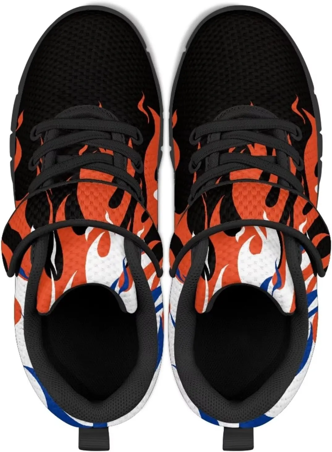 Kids Sneakers Boys Cool Print Running Tennis Shoes Lightweight Breathable Sport Athletic Shoes with One Strap