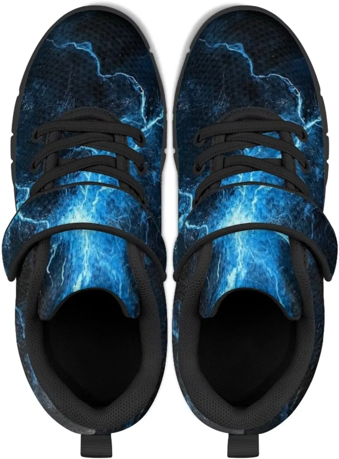 Kids Sneakers Boys Cool Print Running Tennis Shoes Lightweight Breathable Sport Athletic Shoes with One Strap