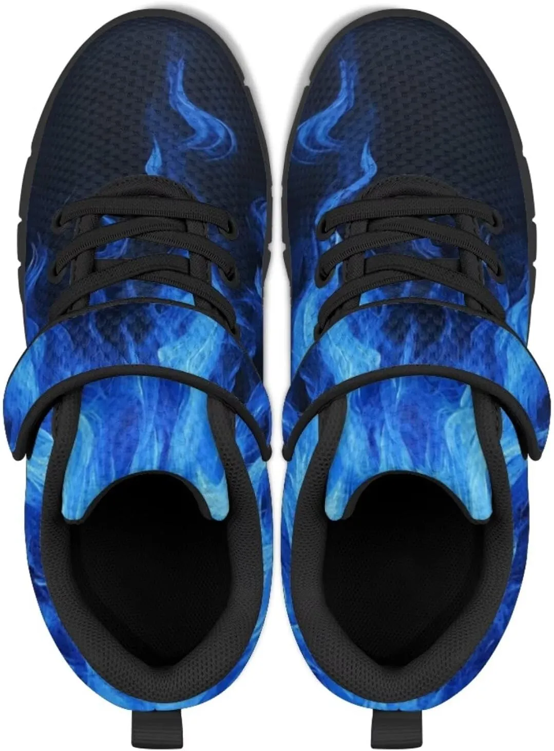 Kids Sneakers Boys Cool Print Running Tennis Shoes Lightweight Breathable Sport Athletic Shoes with One Strap