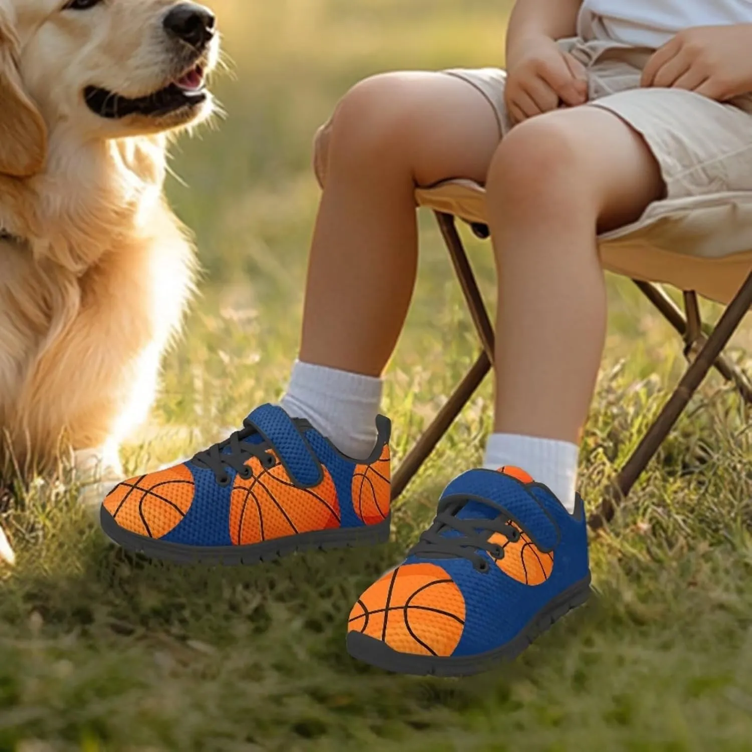 Kids Sneakers Boys Cool Print Running Tennis Shoes Lightweight Breathable Sport Athletic Shoes with One Strap