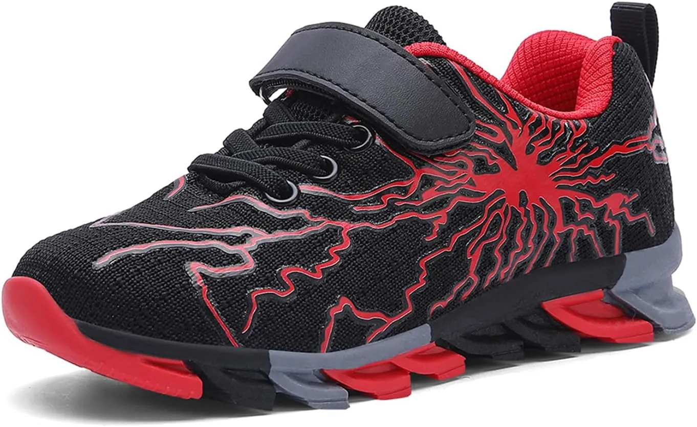 Kids Sneakers for Boys Girls Cool Pattern Athletic Running Tennis Shoes for Little Kid Big Kid