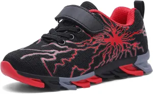 Kids Sneakers for Boys Girls Cool Pattern Athletic Running Tennis Shoes for Little Kid Big Kid