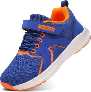 Kids Sneakers for Boys Girls Running Tennis Shoes Non-Slip Hiking Walking Shoes Lightweight Breathable Sport Athletic