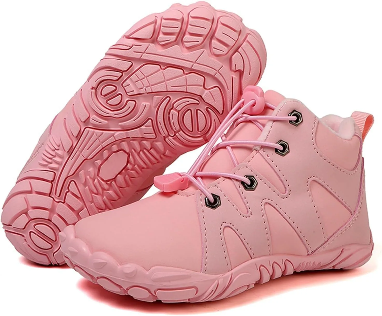 Kids Water Proof Barefoot Shoes for Boys Girls Fall Winter Warm 𝐐uick 𝗗ry Shoe Toddler Slip on Wide Toe Box Hiking