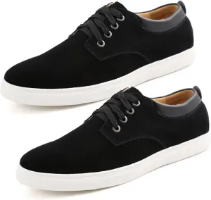 KtEli Men's Sneakers Lace-Up Lightweight Casual Walking Shoes，Mens Canvas Shoes Classic Men's Canvas Sneakers Low Top Shoes，Lace up Comfortable Skate Casual Shoes (Color : Black, Size : 38)