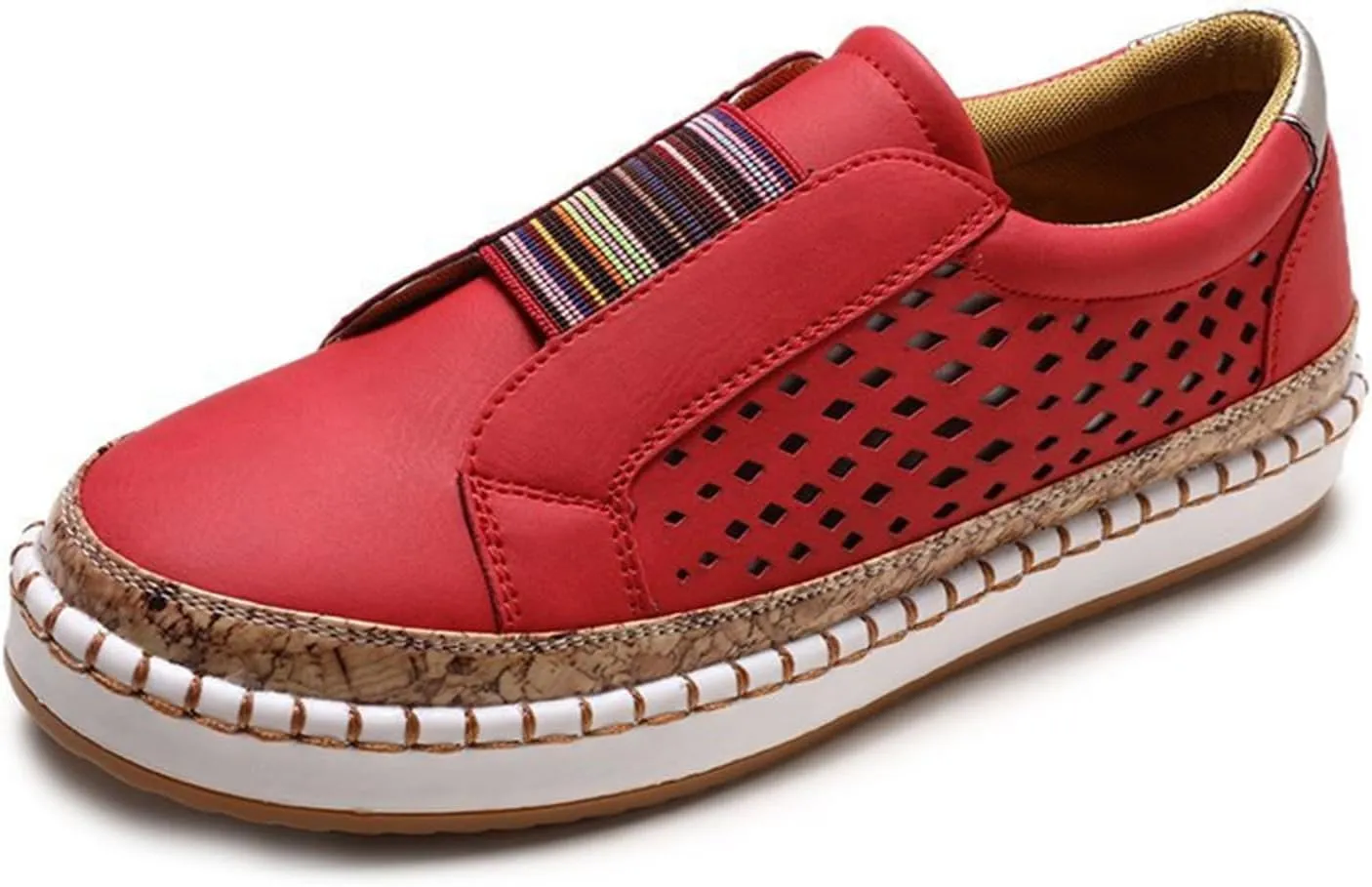 Ladmiple Shoes For Women Sneakers Trendy Canvas Shoes Casual Slip On Fashion Walking Shoes Dressy Summer Flats Loafers
