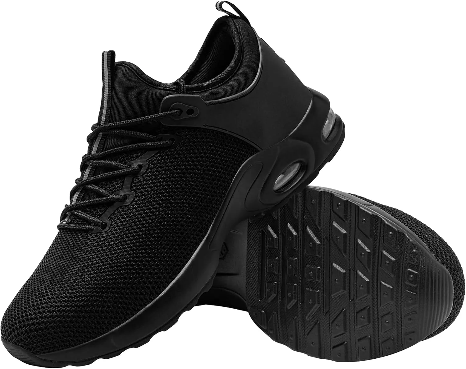 LARNMERN Steel Toe Waterproof Air Shoes Men Slip On Work Sneakers Comfortable Lightweight Construction Shoe