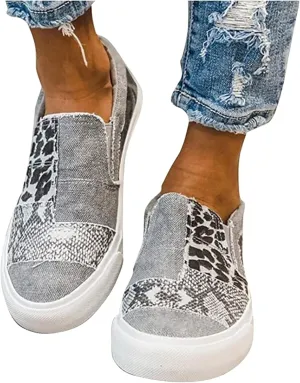 Lausiuoe Shoes For Women Flats Comfortable Dressy Women Comfortable Casual Fashion Sneakers Walking Shoes Classic Fall Lightweight Soft Breathable Slip On Low Top Canvas Flat Loafers