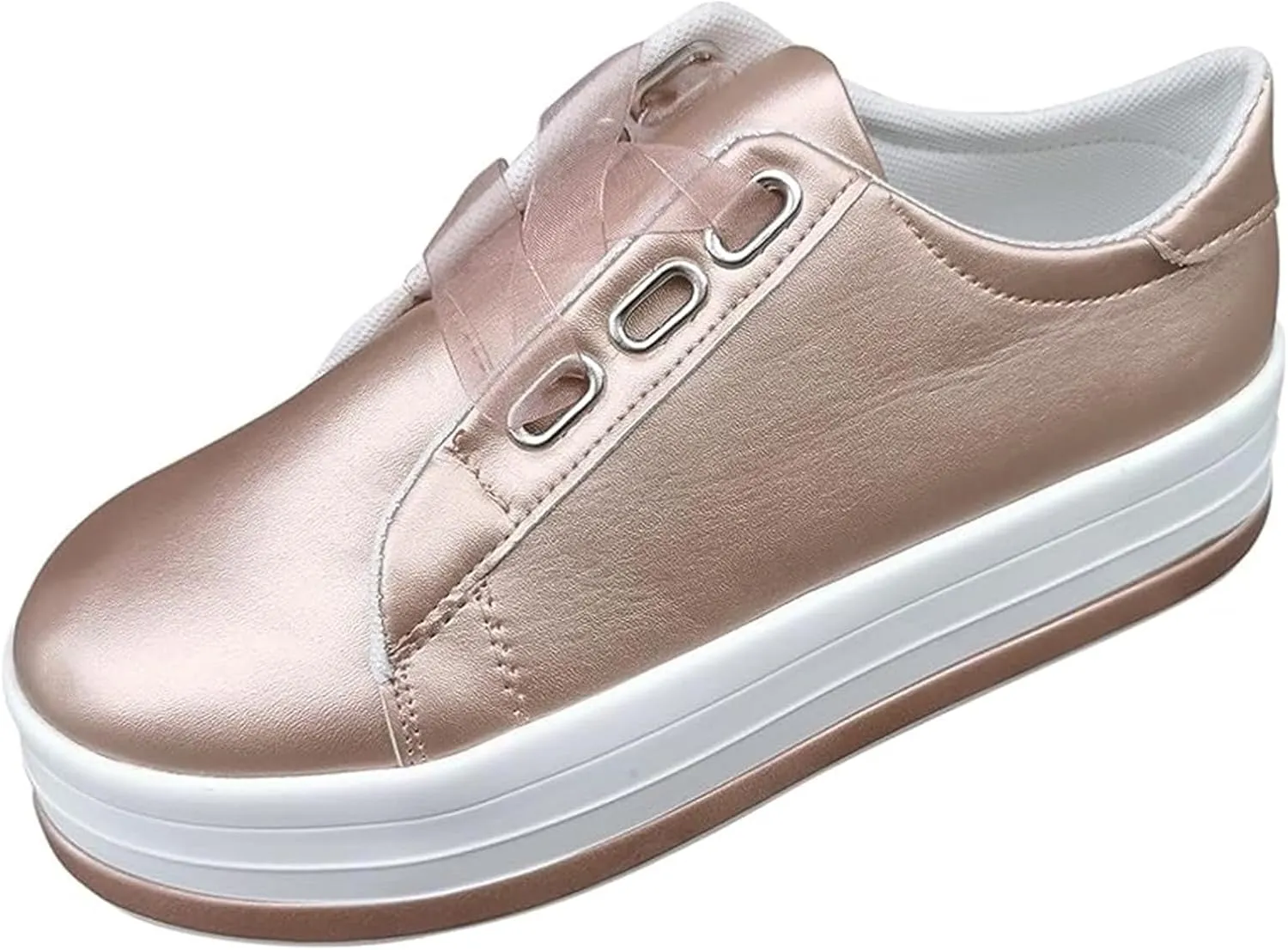 Lausiuoe Slip On Sneakers Women Wide Width Walking Women's Canvas Shoes Low Cut Sneaker Casual Walking Shoes Classic Fall Fashion Lightweight Soft Comfort Breathable Slip On Flat Loafers
