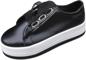 Lausiuoe Sneakers For Women Wide Width Comfortable Low Top Casual Canvas Shoes Fashion Slip On Walking Flat Loafers