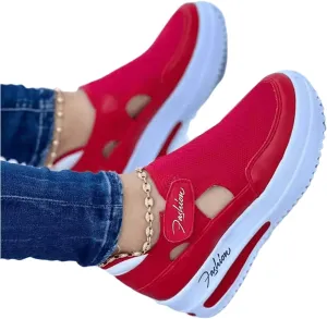 Lausiuoe Women's Fashion Sneakers Slip On Low Top Leather Shoes Casual Lightweight Comfortable Walking Flat Loafers