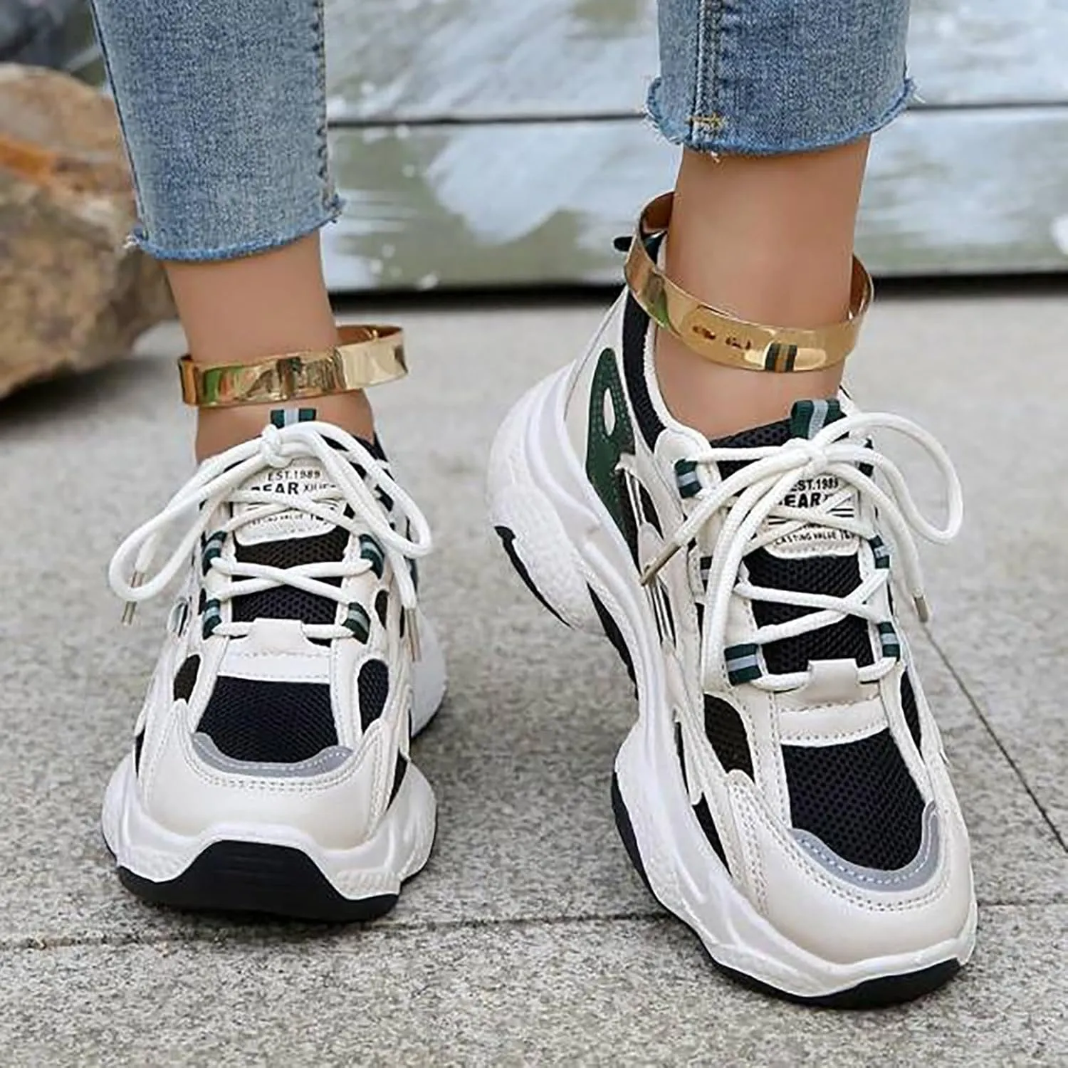 Leisure Summer Sport Shoes Running Shoes Breathable Fashion for Student and Teenagers Sneaker Boots for Women