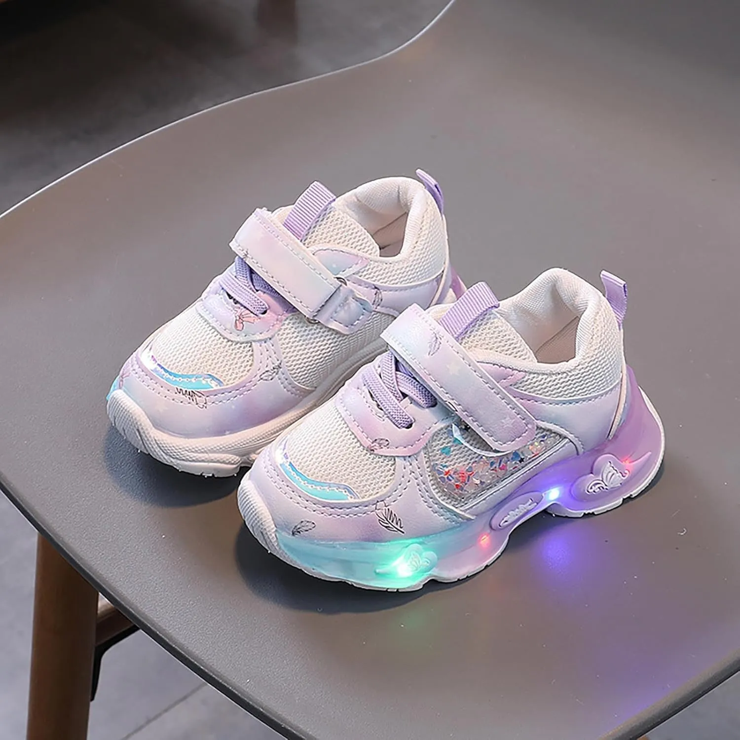 Light Up Shoes for Toddler for Boys Girls Baby Infant Led Flashing Mesh Breathable Adorable Running Sneakers