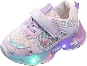 Light Up Shoes for Toddler for Boys Girls Baby Infant Led Flashing Mesh Breathable Adorable Running Sneakers