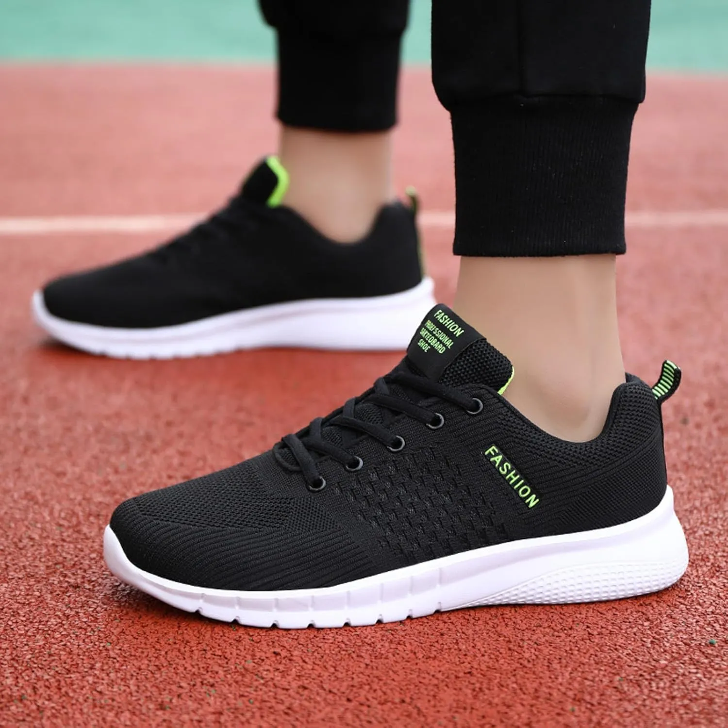 Lightweight Breathable Mesh Men's Shoes, Fashionable Laced Sneakers for Spring/Summer Casual Wear, Ideal for Work and Weekend Outings for Men
