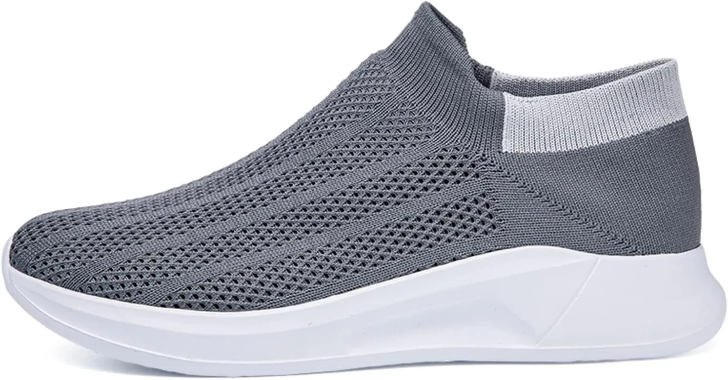 Lightweight Breathable Mesh Men's Shoes, Fashionable Slip on Sneakers with Arch Support for Spring/Summer Casual Wear, Ideal for Work and Weekend Outings Long Standing Men