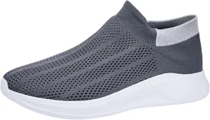 Lightweight Breathable Mesh Men's Shoes, Fashionable Slip on Sneakers with Arch Support for Spring/Summer Casual Wear, Ideal for Work and Weekend Outings Long Standing Men